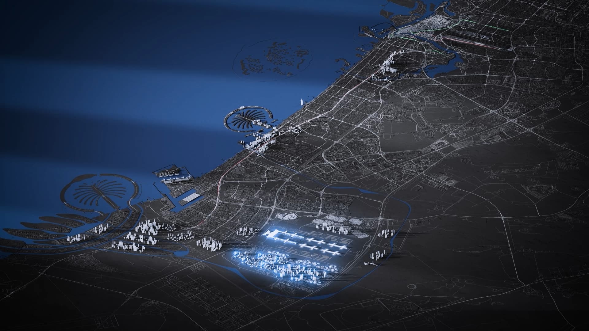 Emirates concept city visualization frame